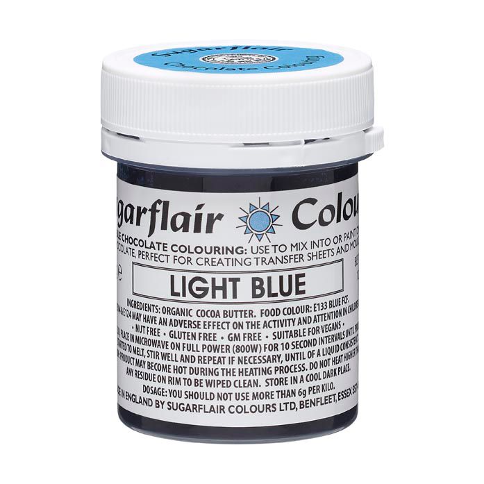 Sugarflair Kakaobutter Farbe - Schokoladenfarbe Blau 35g