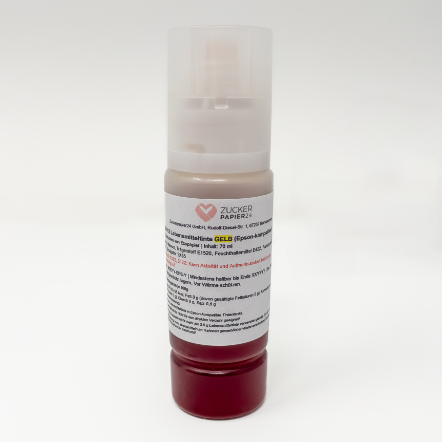 gelb0ZE8Qno5L7xeo Lebensmitteltinte für Epson 70 ml Gelb (Yellow)