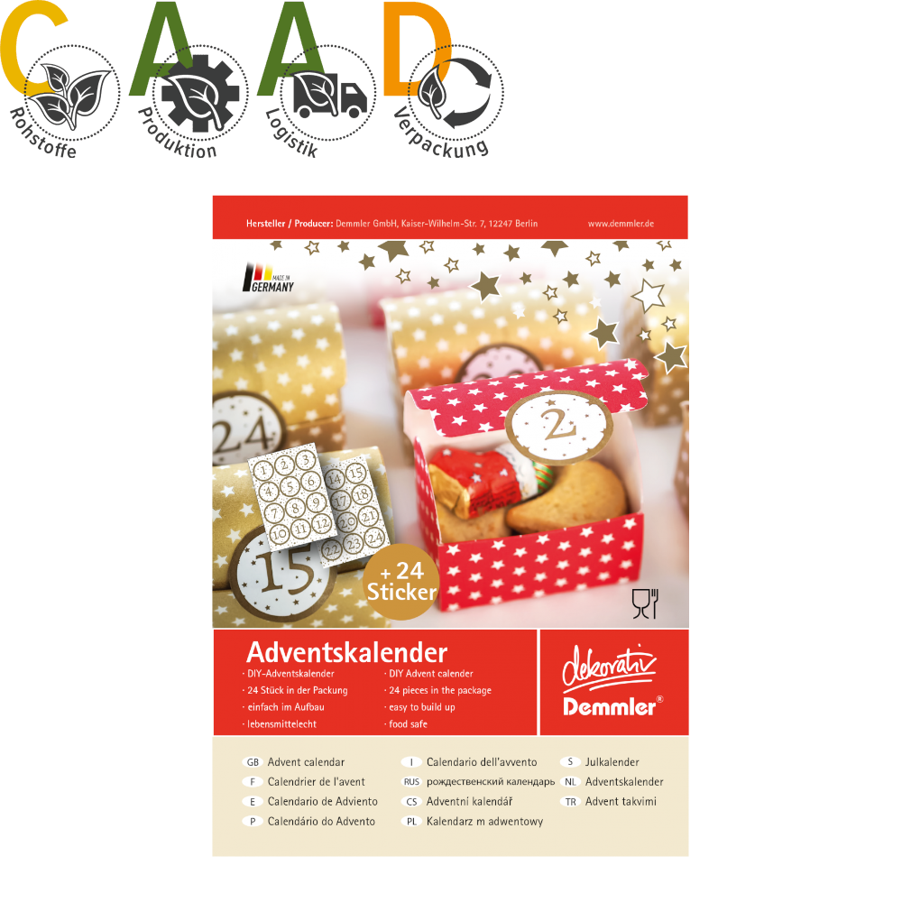 Demmler Adventskalender + Sticker