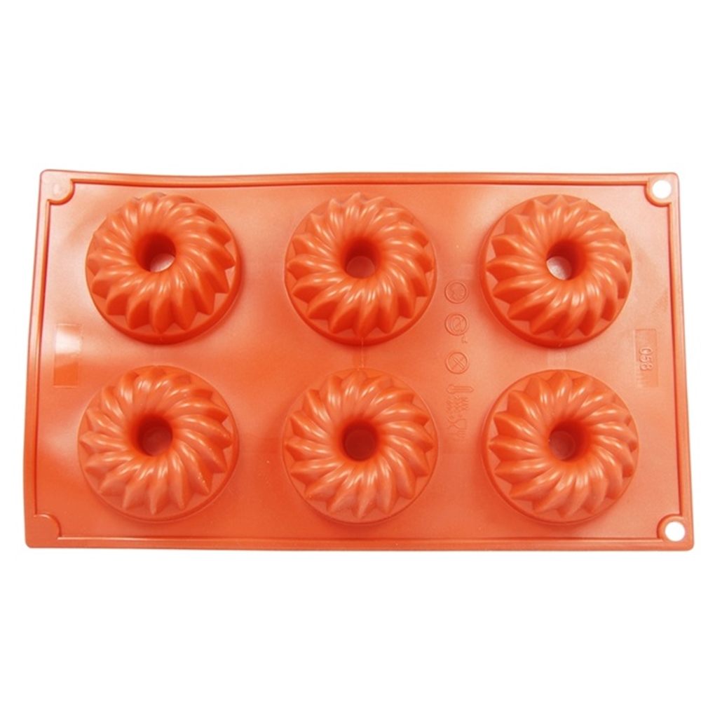 Unbenannt6IkvhEHVDuuyC Tortenkleid Silikonbackform mini Gugelhupf 6 Stück