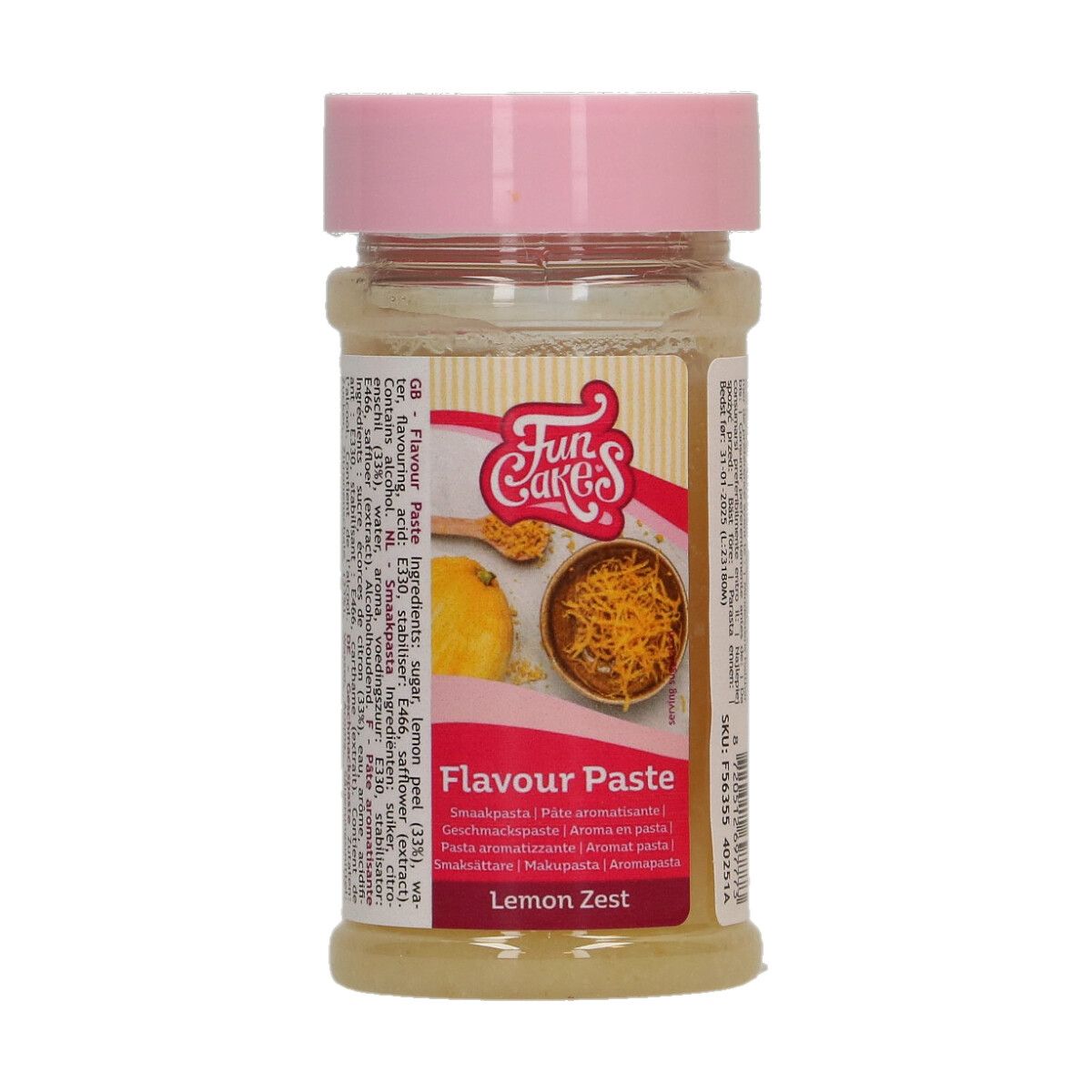 FunCakes Geschmackspaste Zitronenzeste 100g