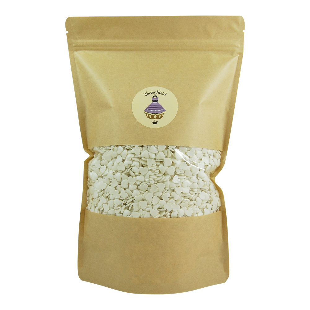 HerzenPerlmutt Zuckerstreusel Herzen perlmutt 50g