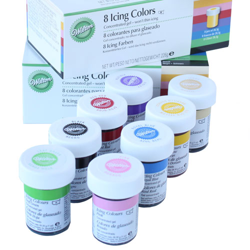695_0 Wilton EU Icing Color SET 8 x 28g gemischte Farben
