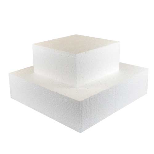 Styropor Dummy, Quadrat 20 x 20 cm / 10cm hoch