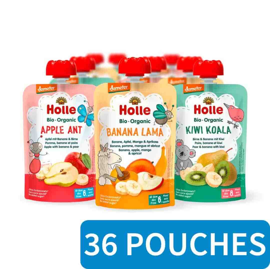 36x Holle Fruit Pouchy Best Seller Kit
