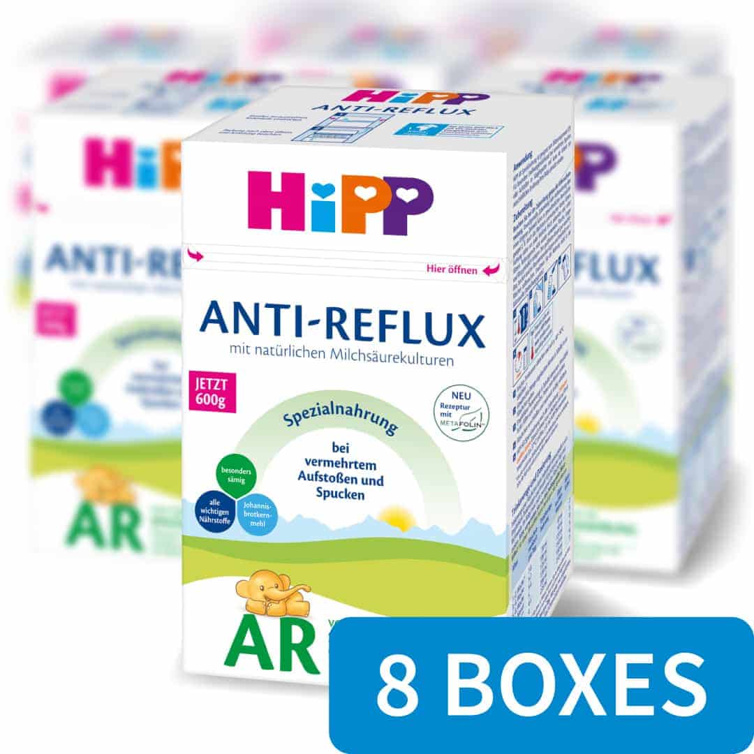 HiPP Anti-Reflux Special Milk Formula - All Stages - 8 Boxes