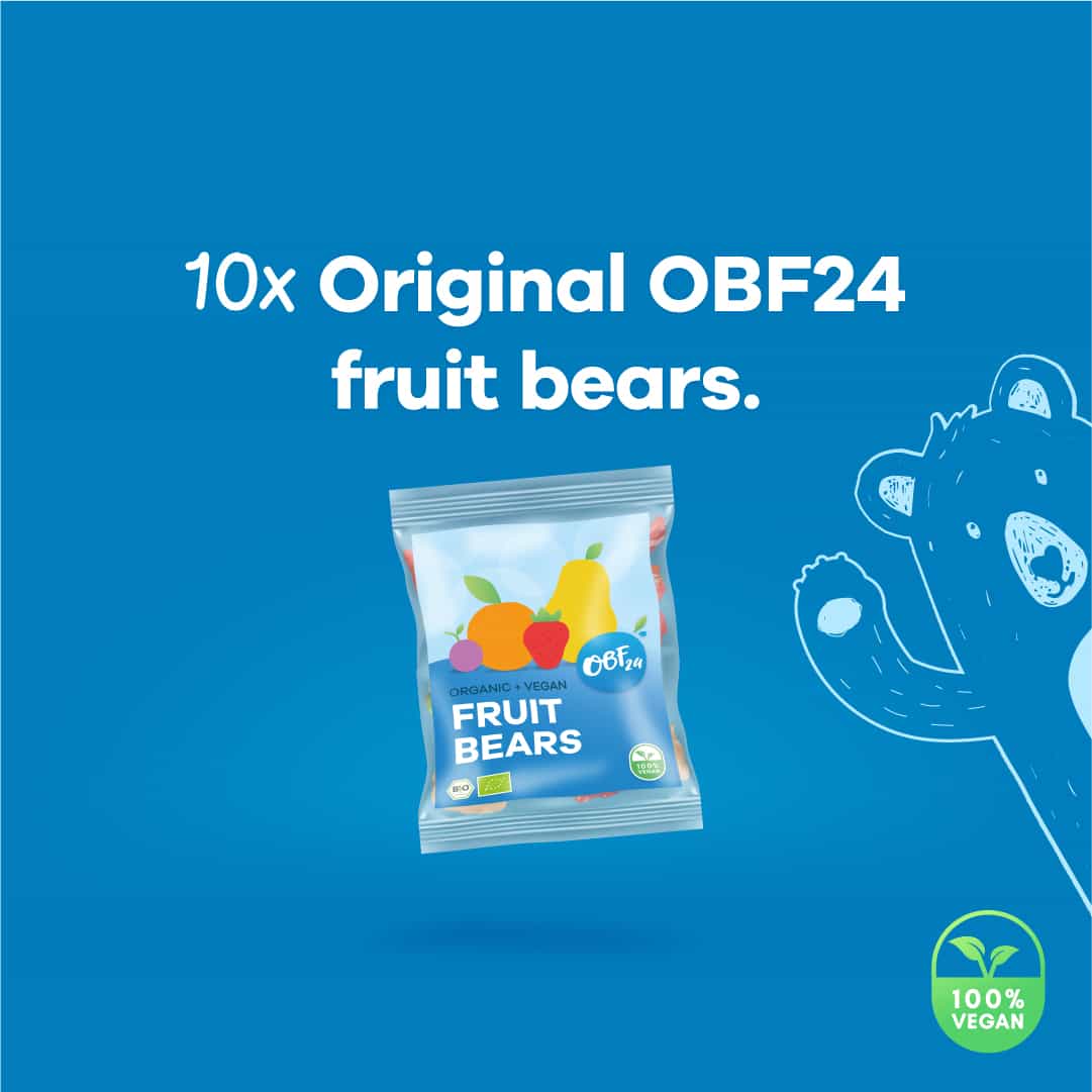 10x Original OBF24 gummy bears (vegan)