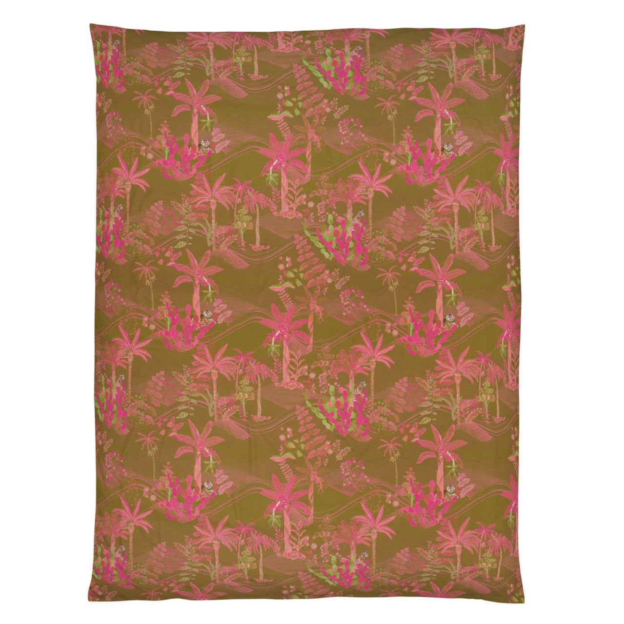 Bettwäsche Oasis in senf/pink von Christian Fischbacher - Bettdeckenbezug