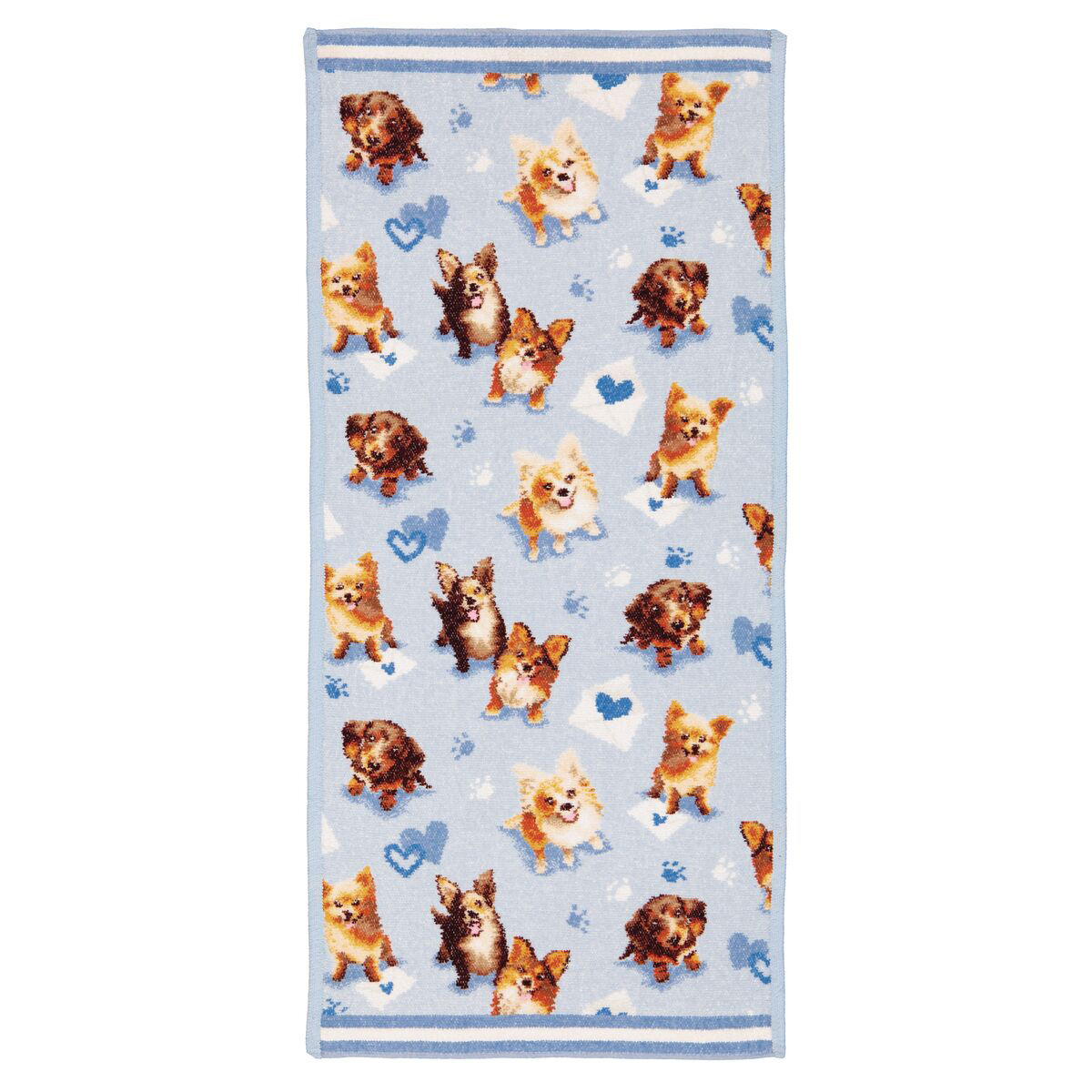 Hundemotiv, Fellmuster, Blau, Pfoten, Hunde, 