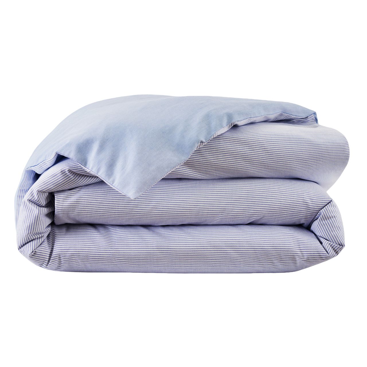 Bettdecke, Bettwäsche, Streifen, Stoffmischung, Blau, 