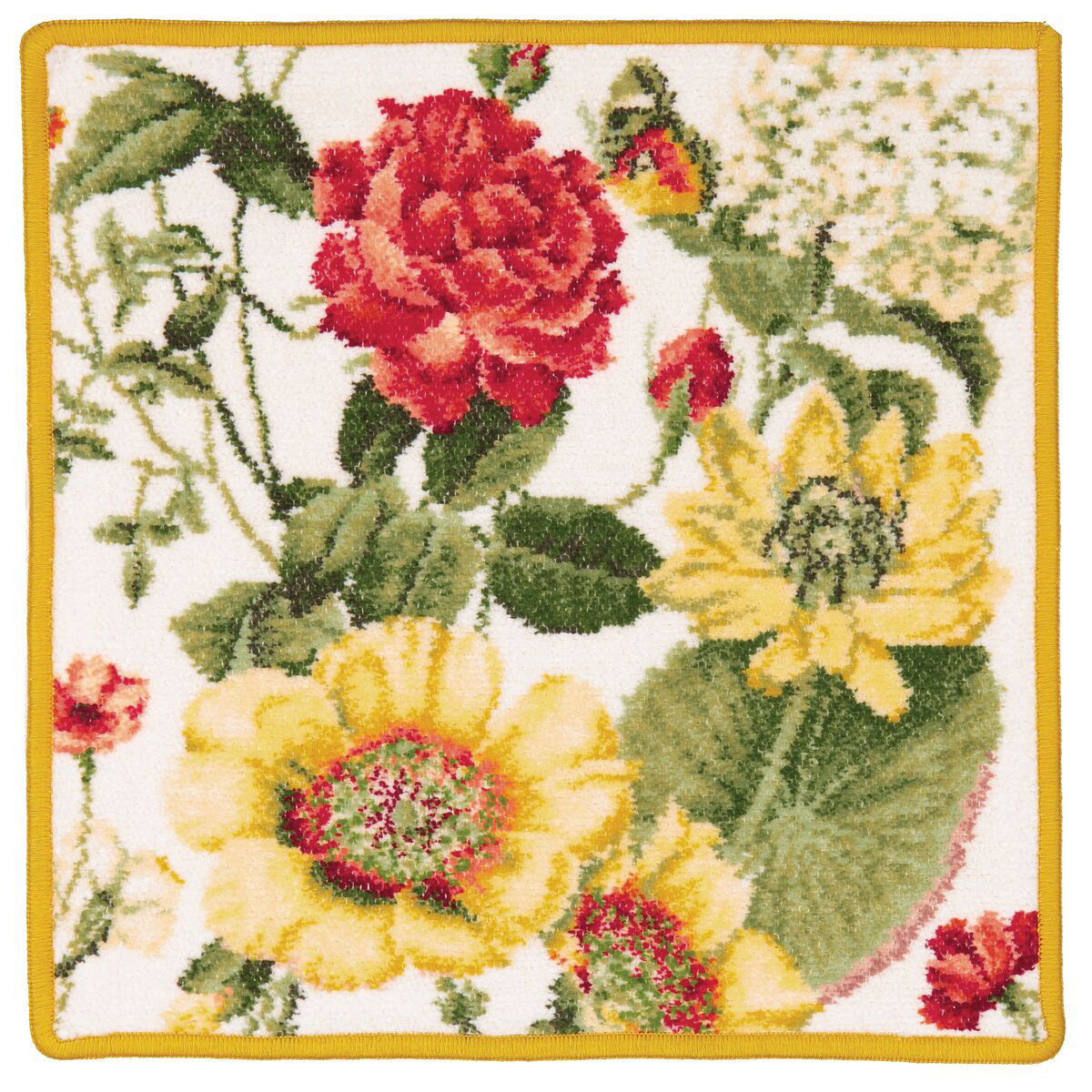 patch, floral, bouquet, roses, sunflowers, 