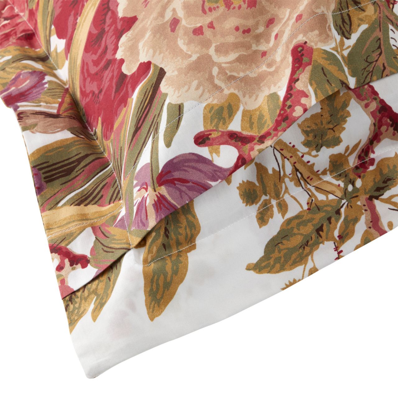 Floral pattern, Shirt fabric, Cotton blend, Multicolor, Leaves motif, 