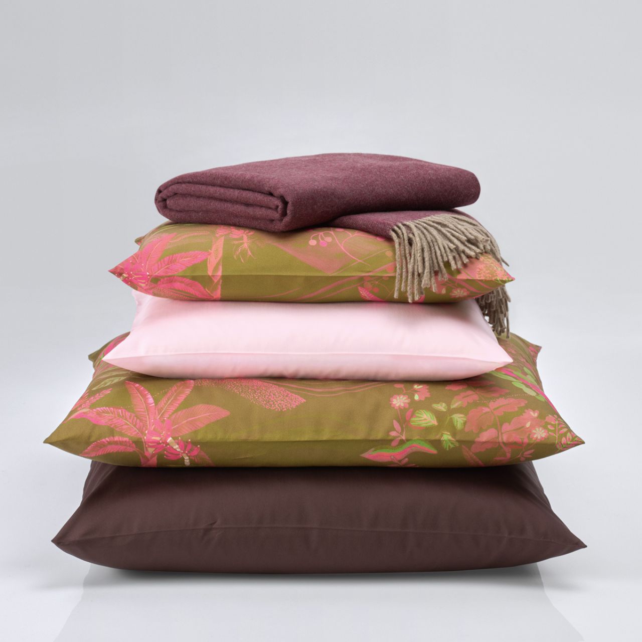 Bettwäsche Oasis in senf/pink von Christian Fischbacher - Mix and Match