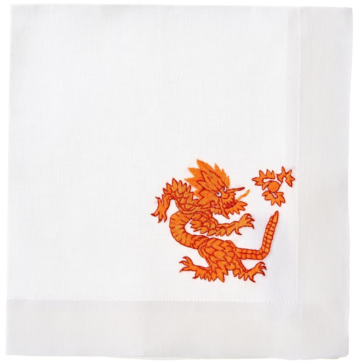 ERI TEXTILES - Leinenserviette "Drache"    ERI TEXTILES - Leinenserviette "Drache"
