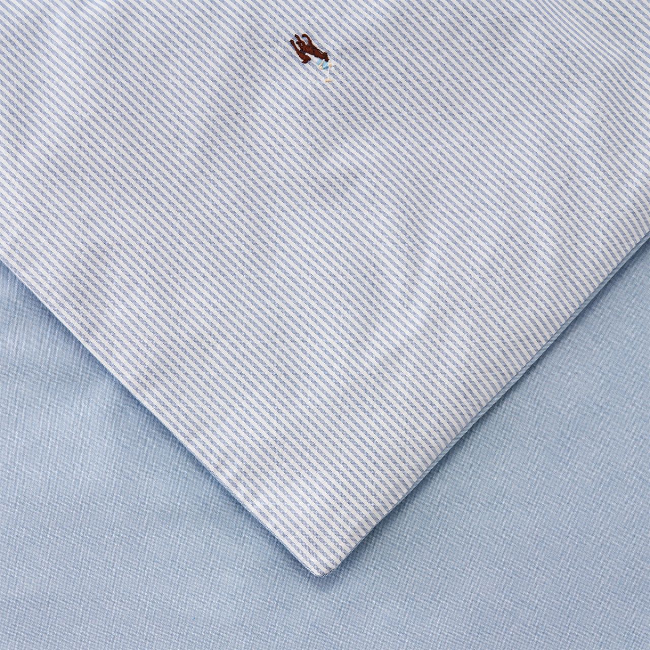 Streifenhemd, Hemd, Oxford-Streifen, Blau-weiß, Stoffe, 