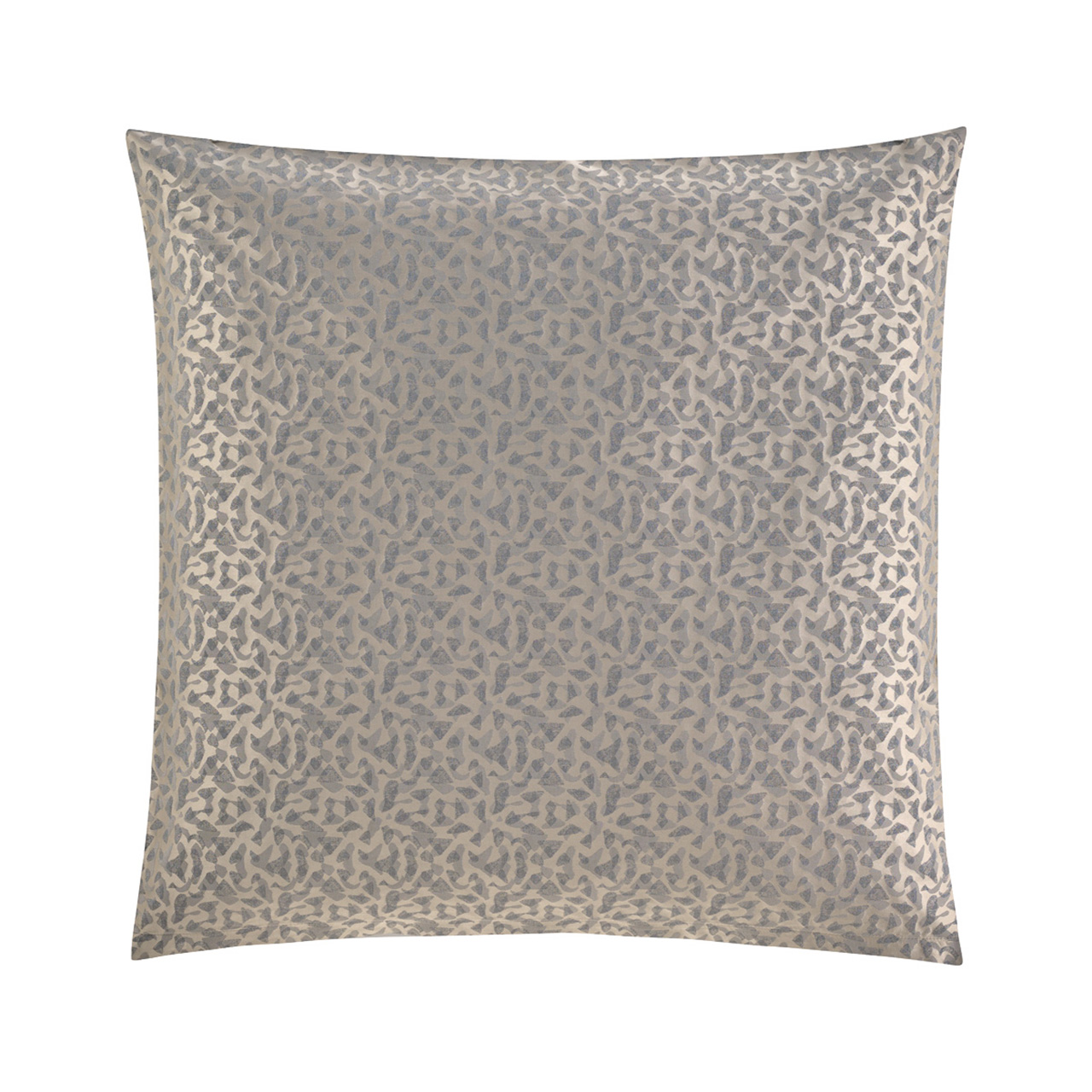 Kissen, Kissenbezug, Samtoptik, Beige, Strukturmuster, 