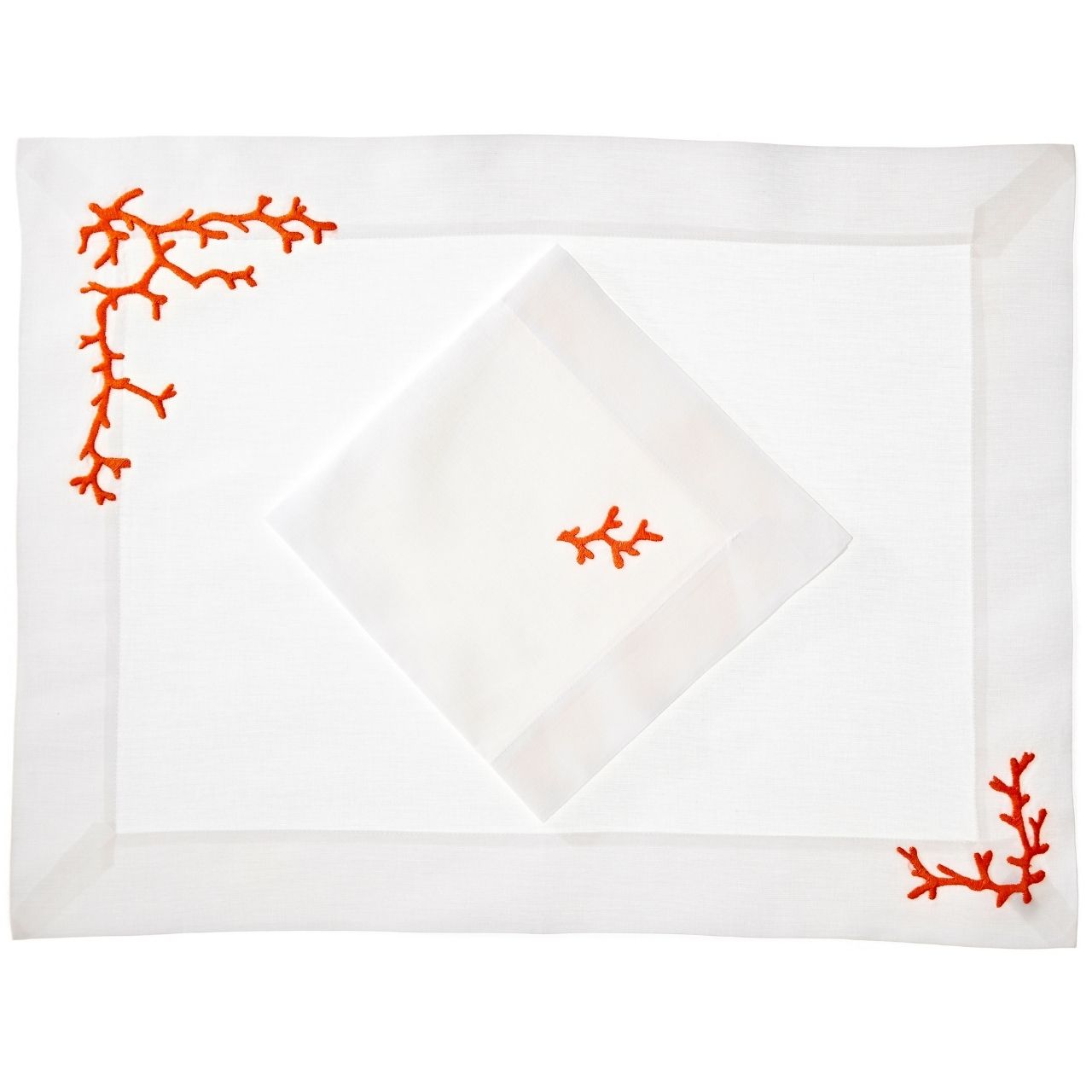 ERI TEXTILES - Baumwolltischwäsche "Koralle" ERI TEXTILES - Baumwolltischwäsche "Koralle"