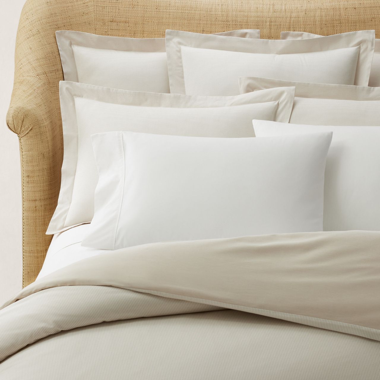 Bettwäsche, Kissenbezug, Bettlaken, Beige, Stofftextilien, 