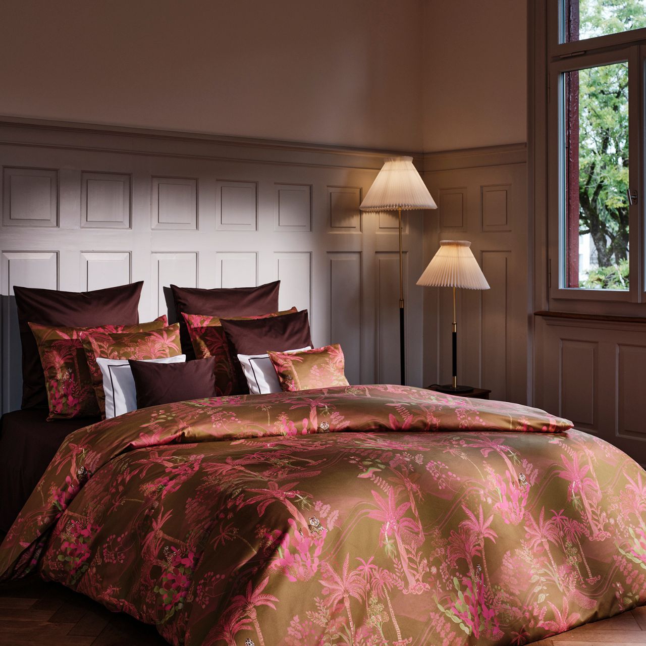 Bettwäsche Oasis in senf/pink von Christian Fischbacher - Lifestyle