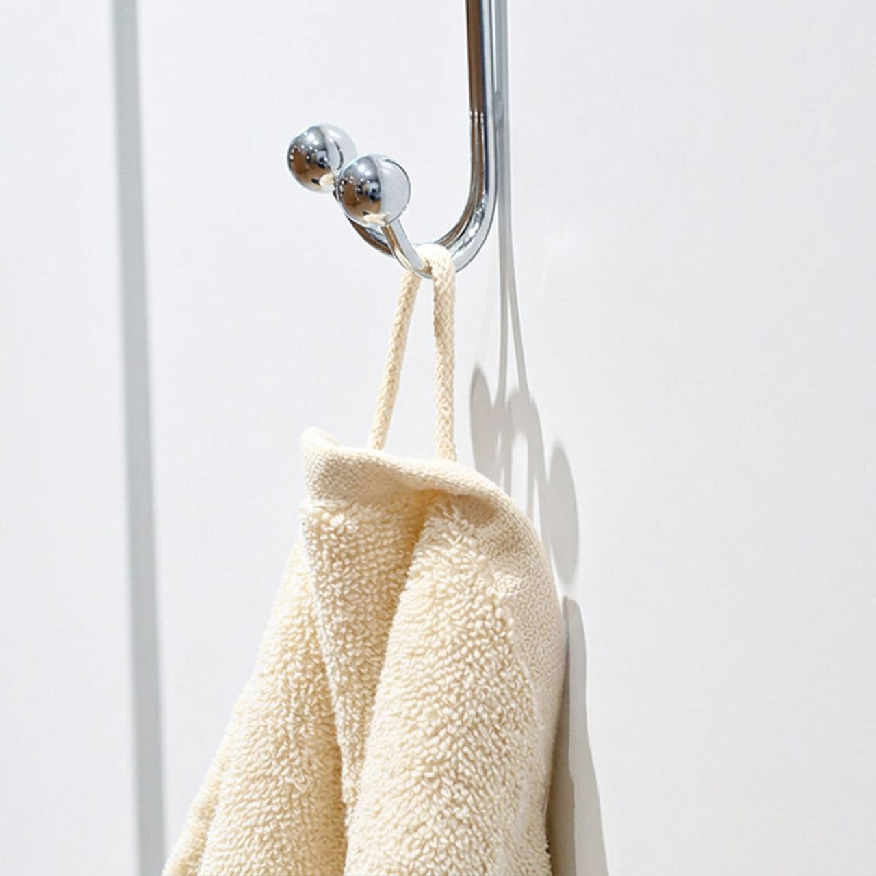 Haken, Kleiderhaken, Handtuchhalter, Holzton, Beige, 