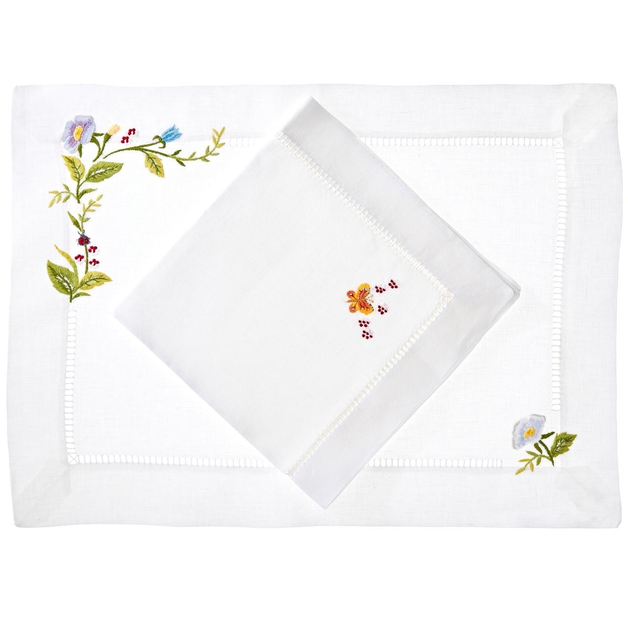 ERI TEXTILES - Leinenserviette "Blumenwiese" ERI TEXTILES - Leinenserviette "Blumenwiese"