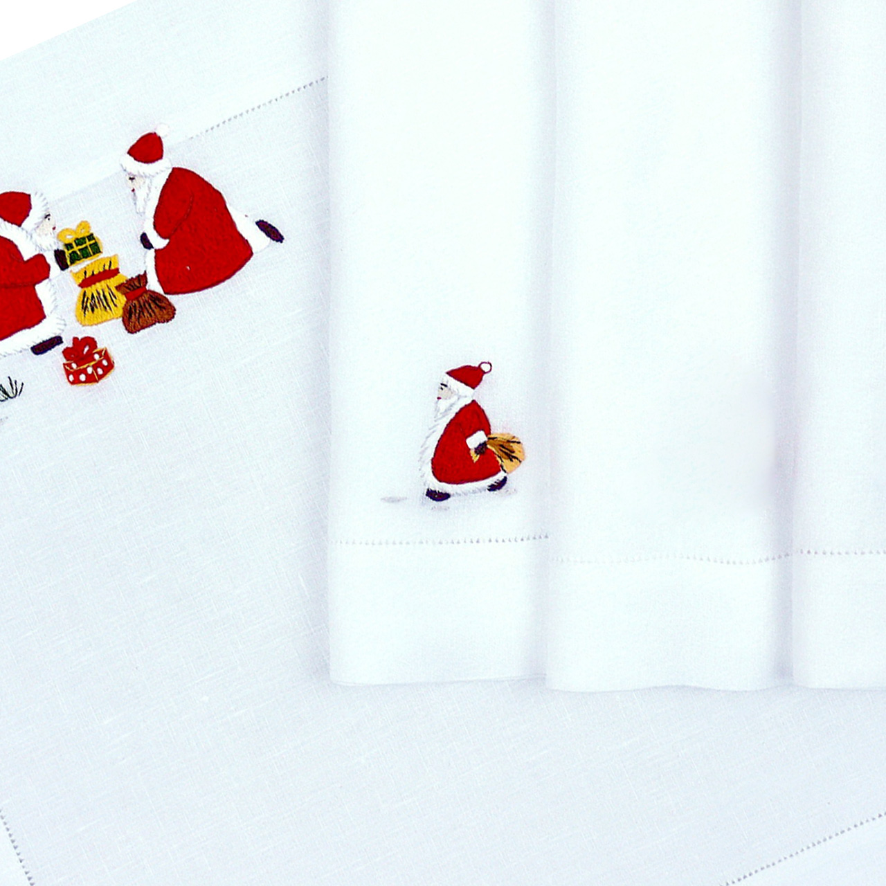 ERI TEXTILES - Leinenserviette "Santa Claus" 