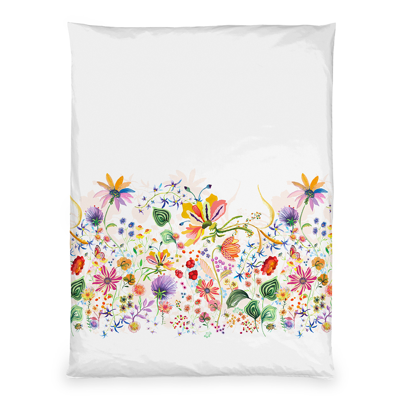Blumenmuster, Gartenflora, Pflanzenmuster, Bedruckte Tasche, Dekoration, 