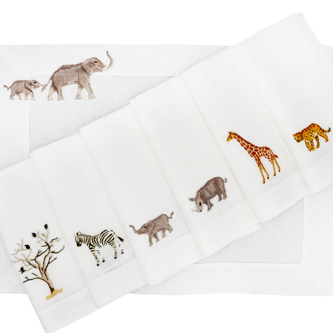 ERI TEXTILES - Leinentischwäsche  "Afrika"   ERI TEXTILES - Leinentischwäsche  "Afrika"