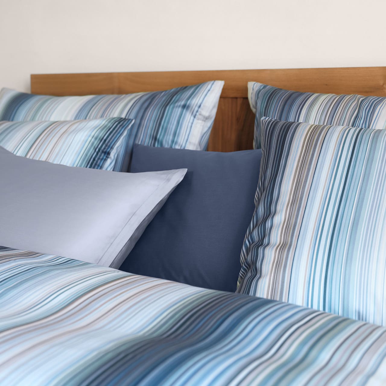 Bettwäsche, Bettbezug, Streifen, Bettlaken, Kissenbezüge, 