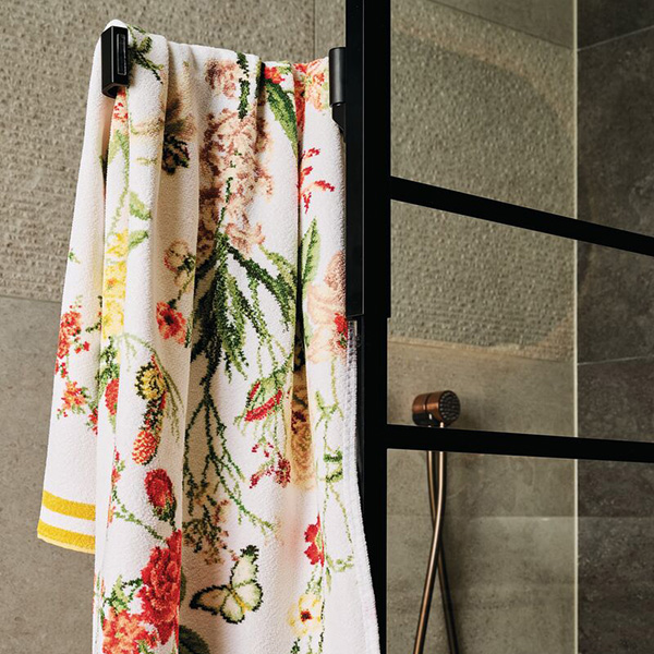 towel, bath, pattern, floral, cotton, 