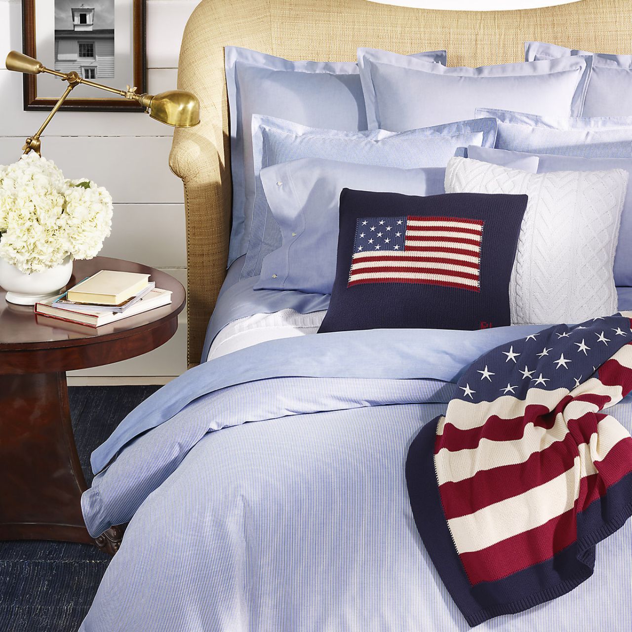 Bettwäsche, Kissenbezug, Kissen, Flaggenmuster, Decke, 