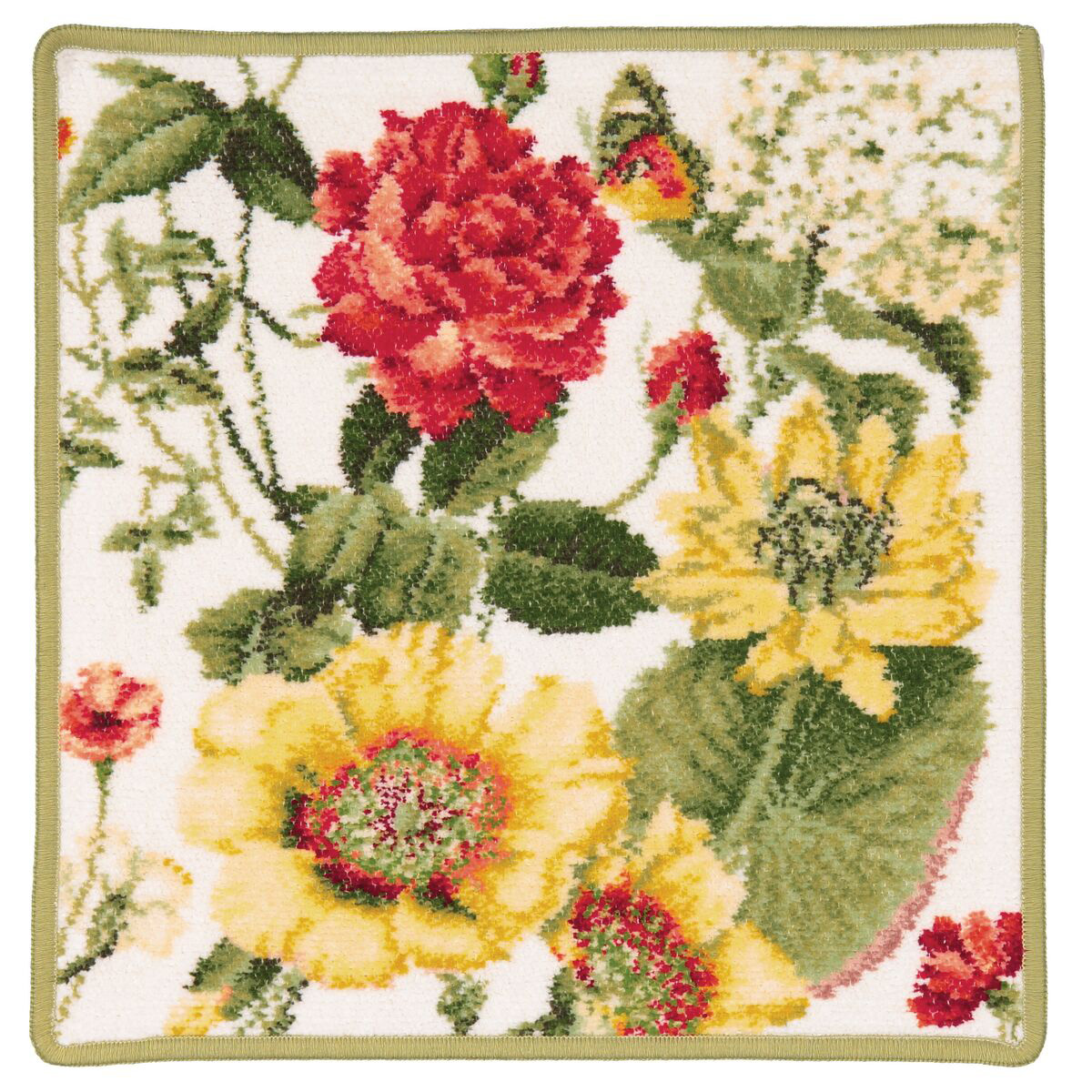 patch, dekorativ, blumen, blumenstrauß, wandbehängung, 