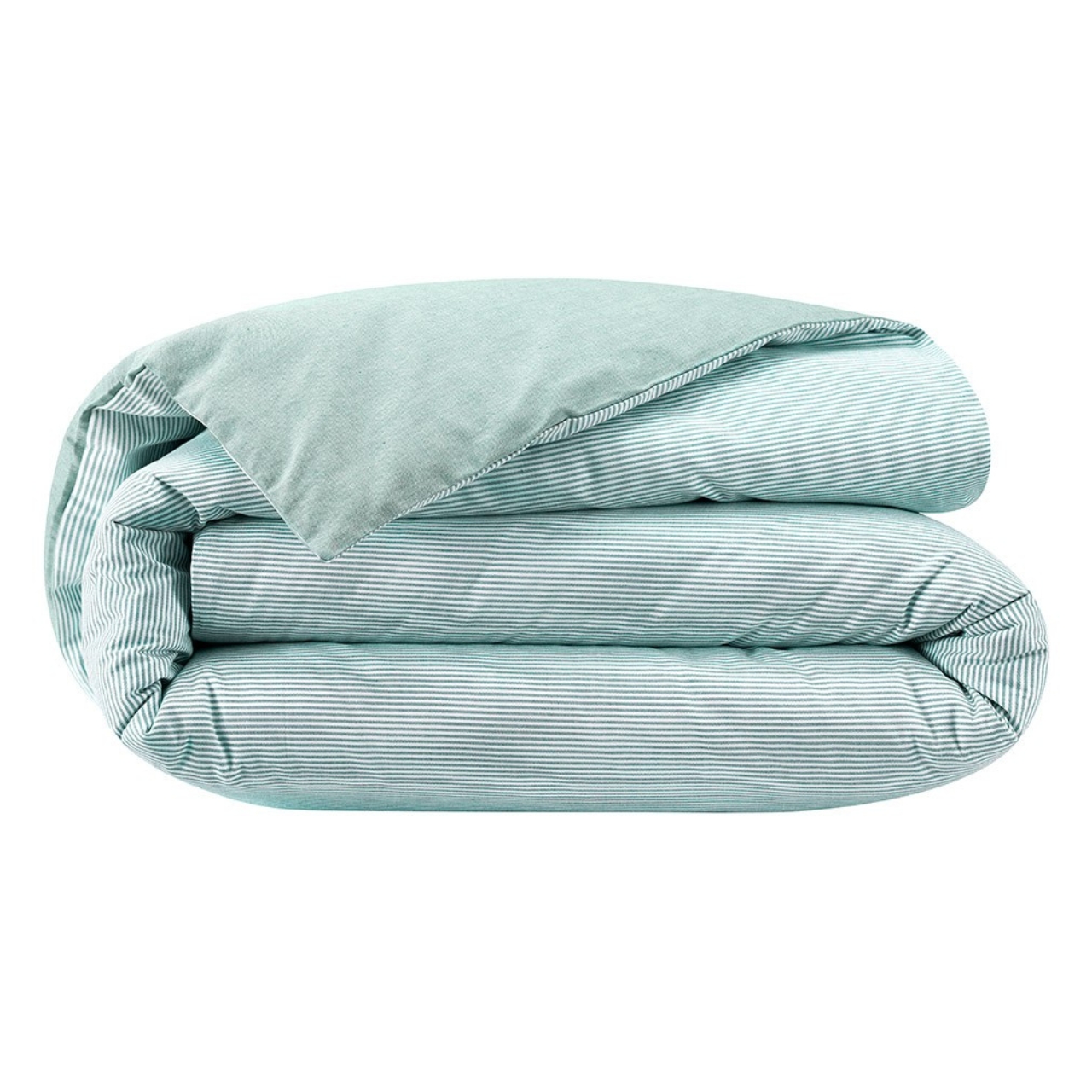 Bettdecke, Bettwäsche, Streifen, Mintgrün, Bezug]]}{, 