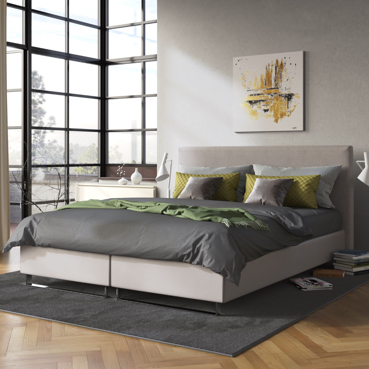 SUPERBA ATELIER SUISSE - Boxspringbett "Plain"