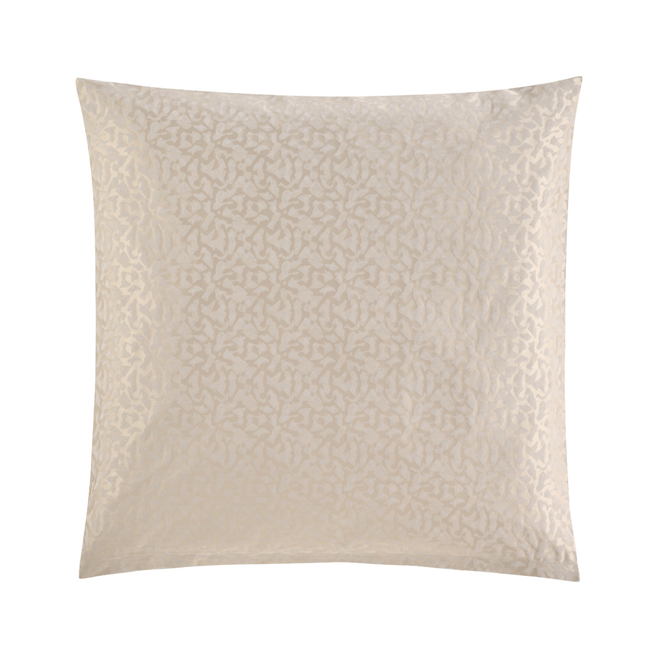 Kissen, Kissenbezug, Samtoptik, Beige, Strukturmuster, 