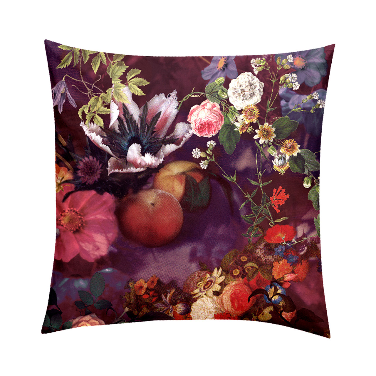 Kissenbezug, Blumenmuster, Vintagemotiv, Florales Design, Rosenmuster, 