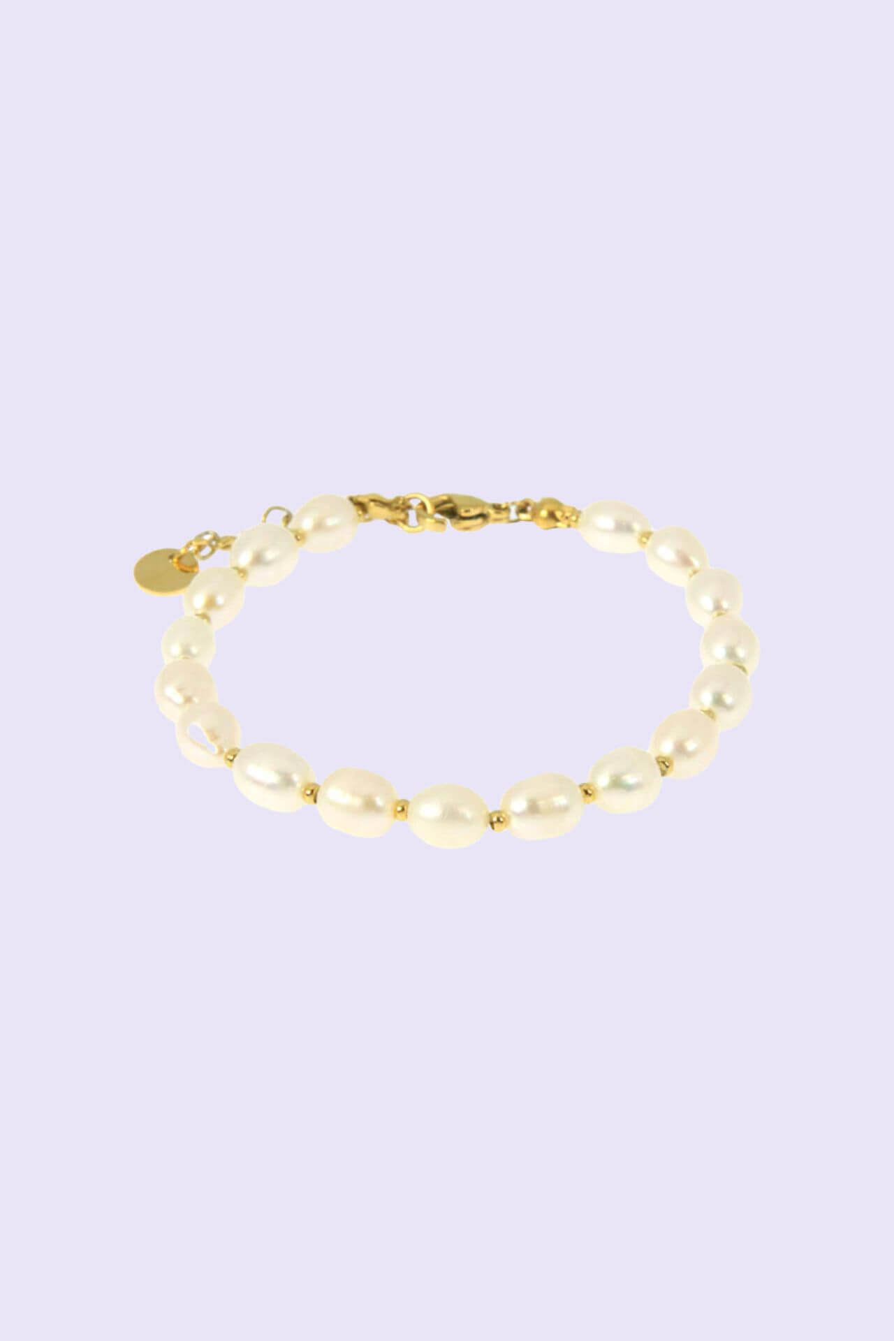 Steel bracelet Ophélie I beads