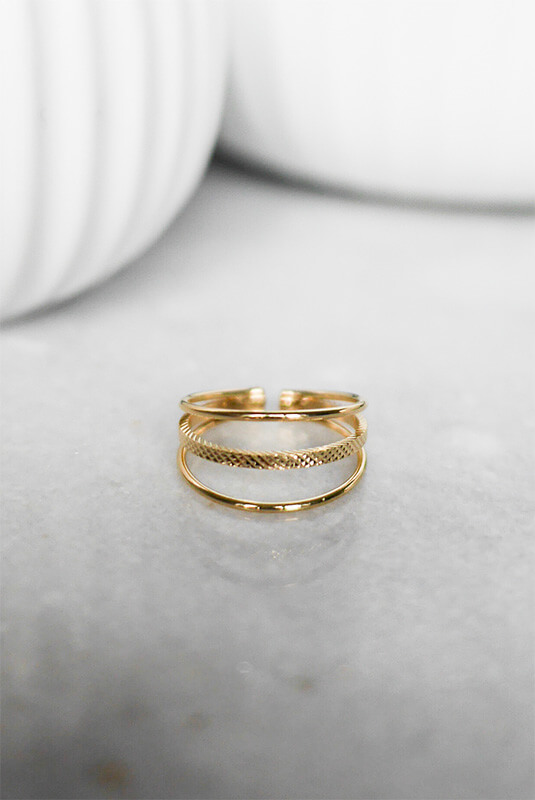Gold plated Ring Eternal Love