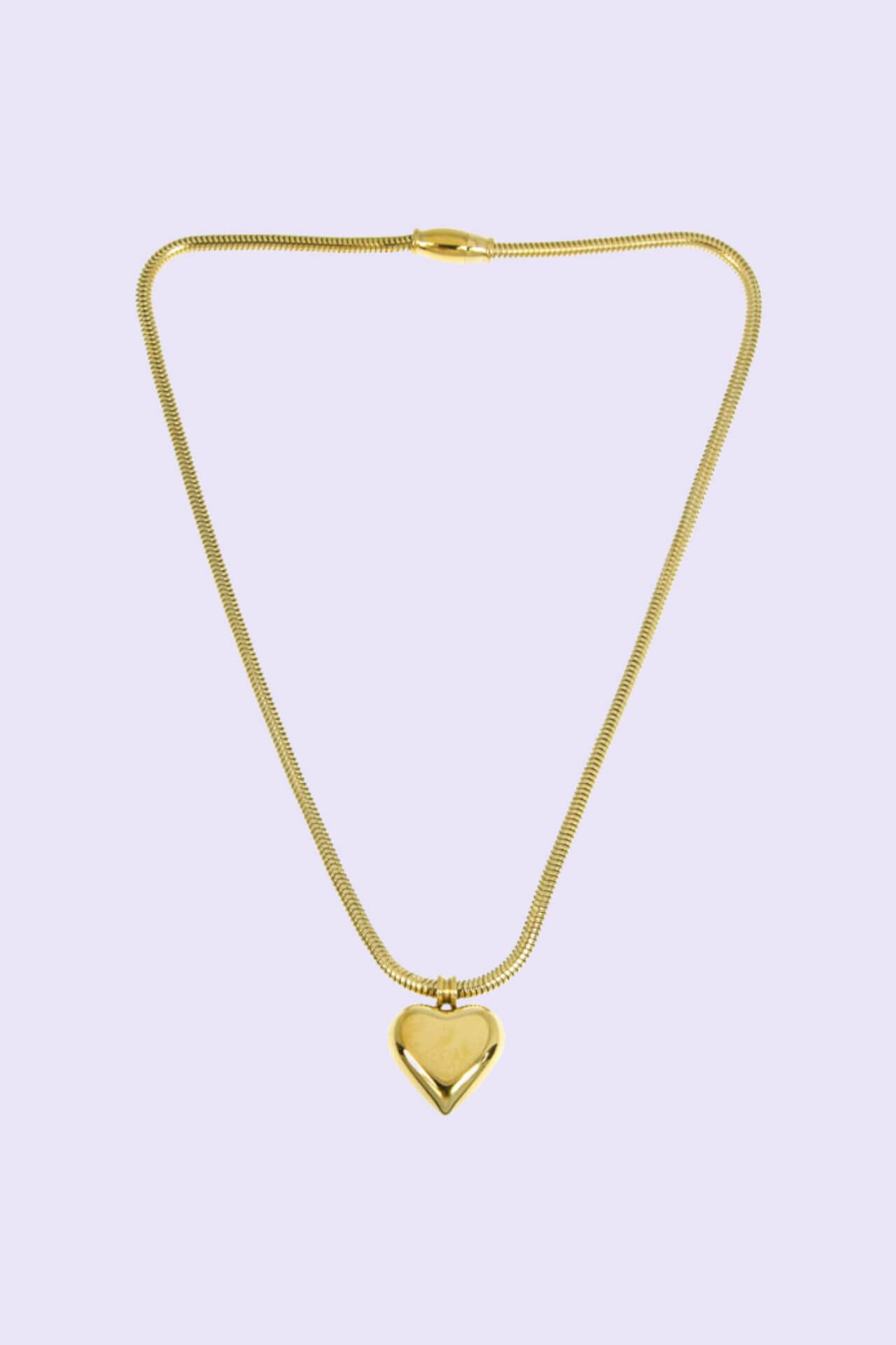 Ira Heart Steel Necklace