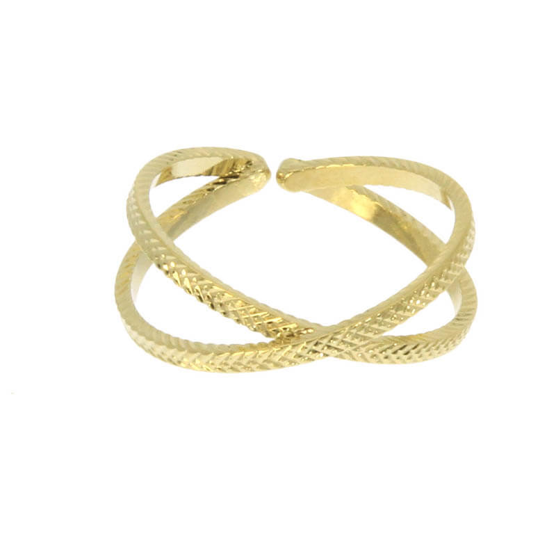 Gold plated Ring Endless Love