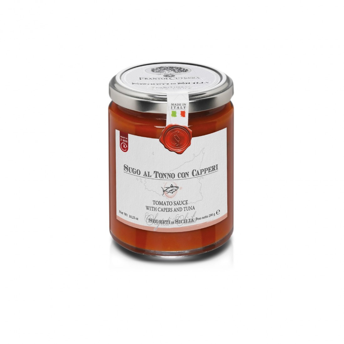 Glas des Cutrera Sugo all Tonno con capperi