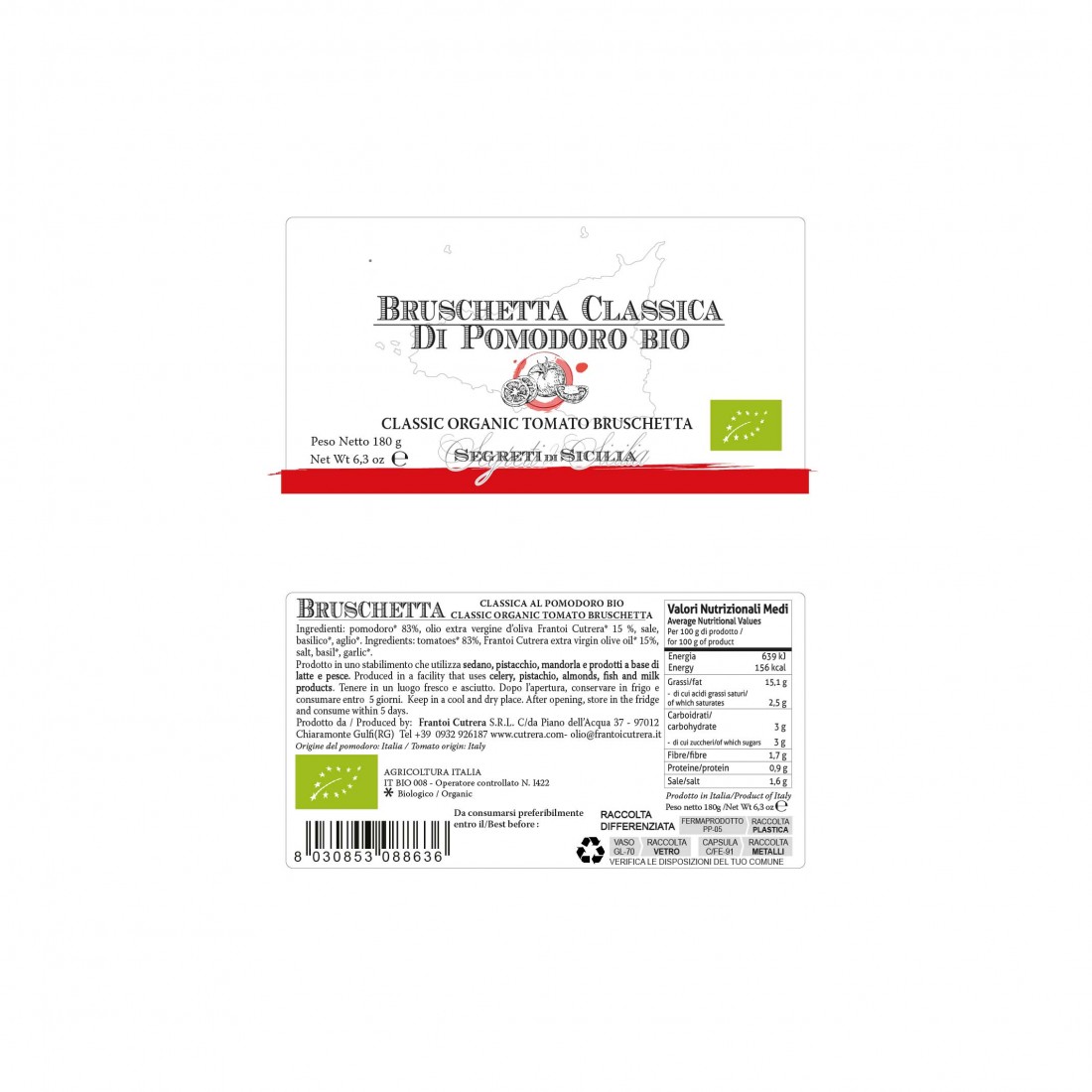 Cutrera-bruschetta-classica-di-pomodoro-bio-solo-sole-e-sicilia Rückenetikett-Cutera-bruschetta-classica-di-pomodoro-bio-solo-sole-e-sicilia