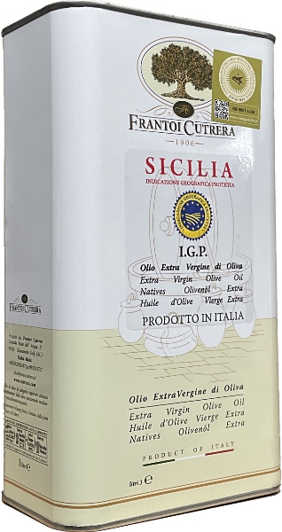 3 liter kanister Olivenöl Sicilia Cutrera 3 liter kanister Olivenöl Sicilia Cutrera
