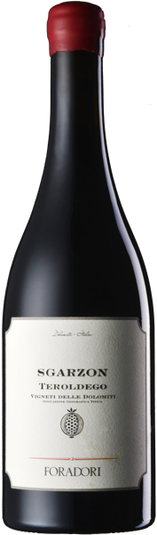 Sgarzon Teroldego der Kellerei Foradori  Flasche des Sgarzon Teroldego der Kellerei Foradori
