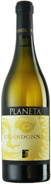 Planeta Chardonnay Weißwein aus Sizilien - Italien Flaschenbild des Planeta Chardonnay Weißwein aus Sizilien