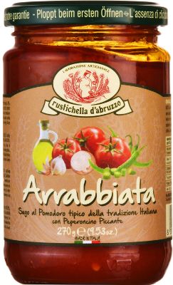 Sugo al Arrabbiata von Rustichella d Abruzzo Glas Sugo al Arrabbiata von Rustichella d Abruzzo