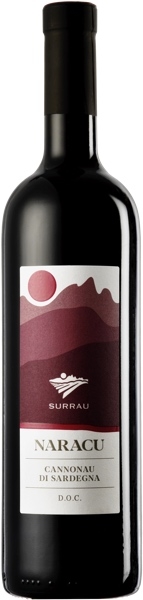 Rotwein Sincaru Naracu Sardinien Ansicht Weinflasche