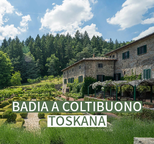 Kellerei der Badia a Coltibuono aus der Toskana Blick auf die alte Kellerei der Badia a Coltibuono aus der Toskana