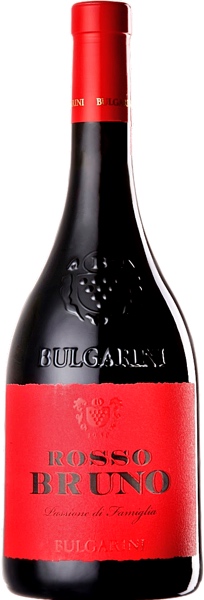 Bulgarini rosso bruno Rotwein Flasche des Bulgarini rosso bruno Rotwein