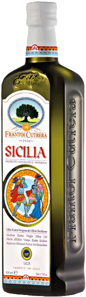 Flasche des Sicilia Olivenöl von Frantoi Cutrera aus Sizilien